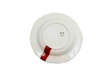 Load image into Gallery viewer, Piatto da Tavola in Ceramica Pennellata | Ø 27cm - Portale Rosso