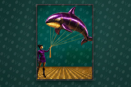 Tela canvas OVO — PURPLE ORBIT