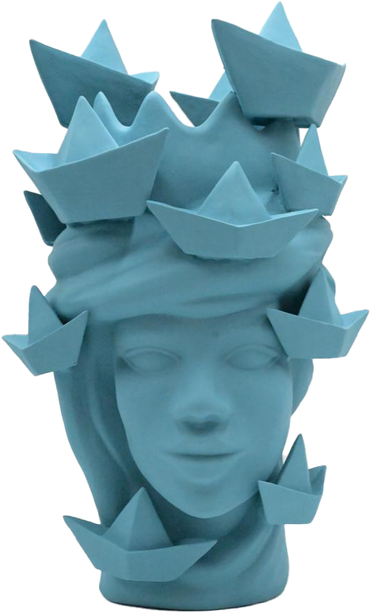 Scultura "BOAT" in Ceramica