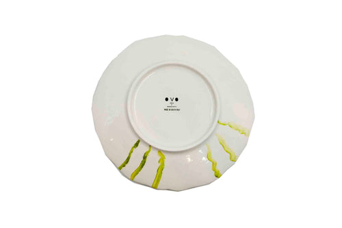 "Sim" Hand-Painted Ceramic Plate | Ø 20cm - Verde Sorriso