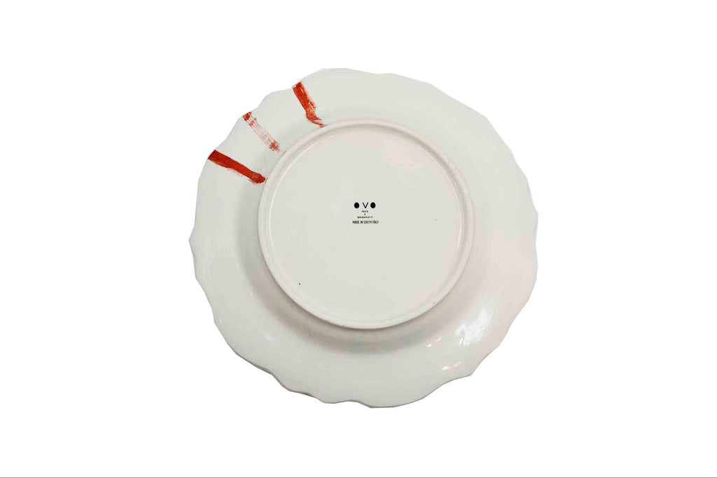 Piatto da Tavola "Sim" in Ceramica Pennellata | Ø 27cm - Linea Crepuscolare