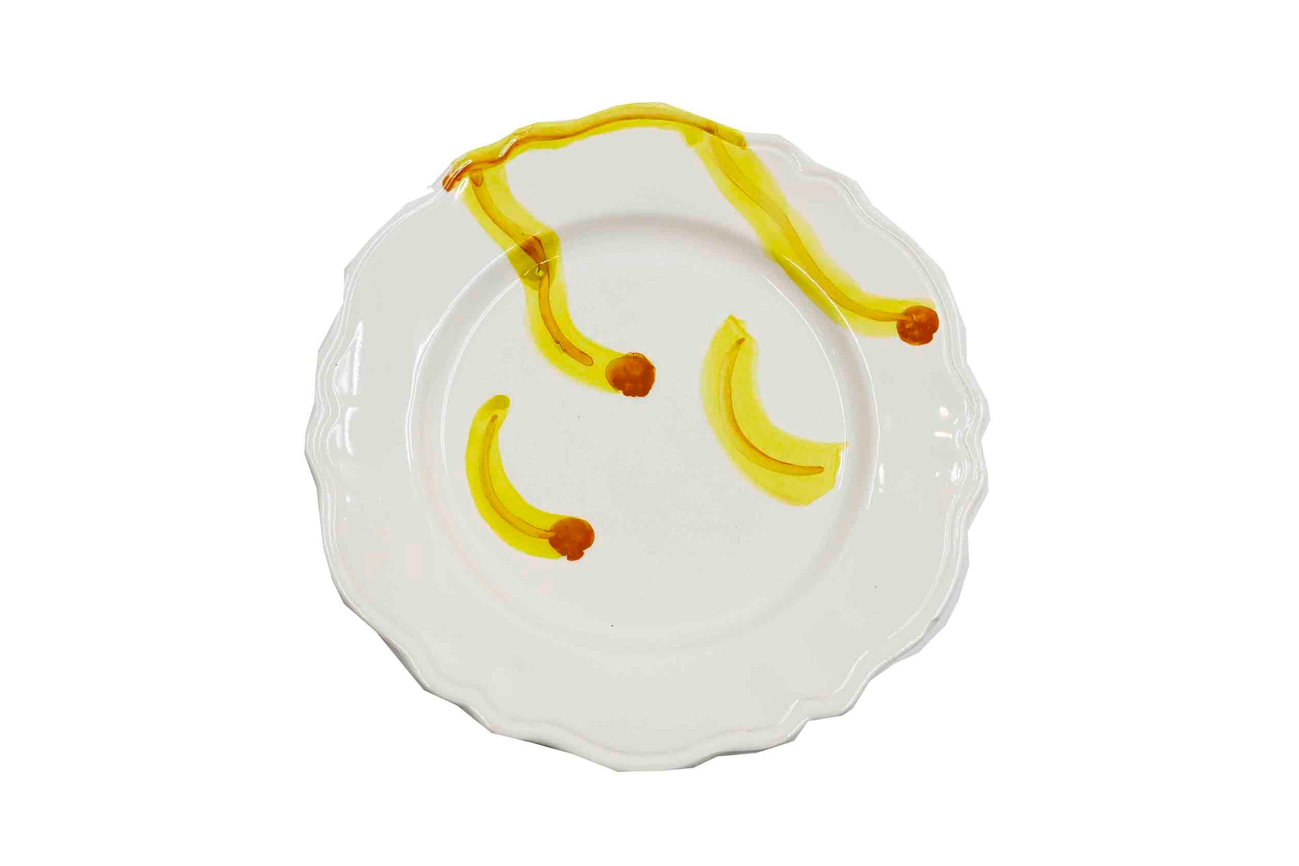 Piatto da Tavola "Sim" in Ceramica Pennellata | Ø 27cm - Sole Liquido