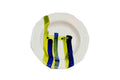 Piatto da Tavola "Sim" in Ceramica Pennellata | Ø 27cm - Blu Lime