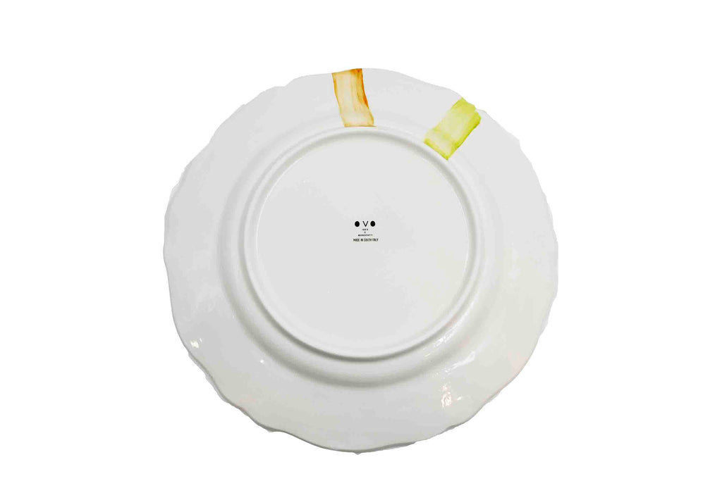 Piatto da Tavola "Sim" in Ceramica Pennellata | Ø 32cm - Graffri solari