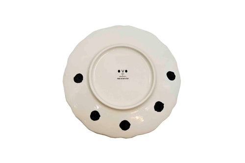 "Sim" Ceramic Hand-Painted Dinner Plate | Ø 20cm - Graphite