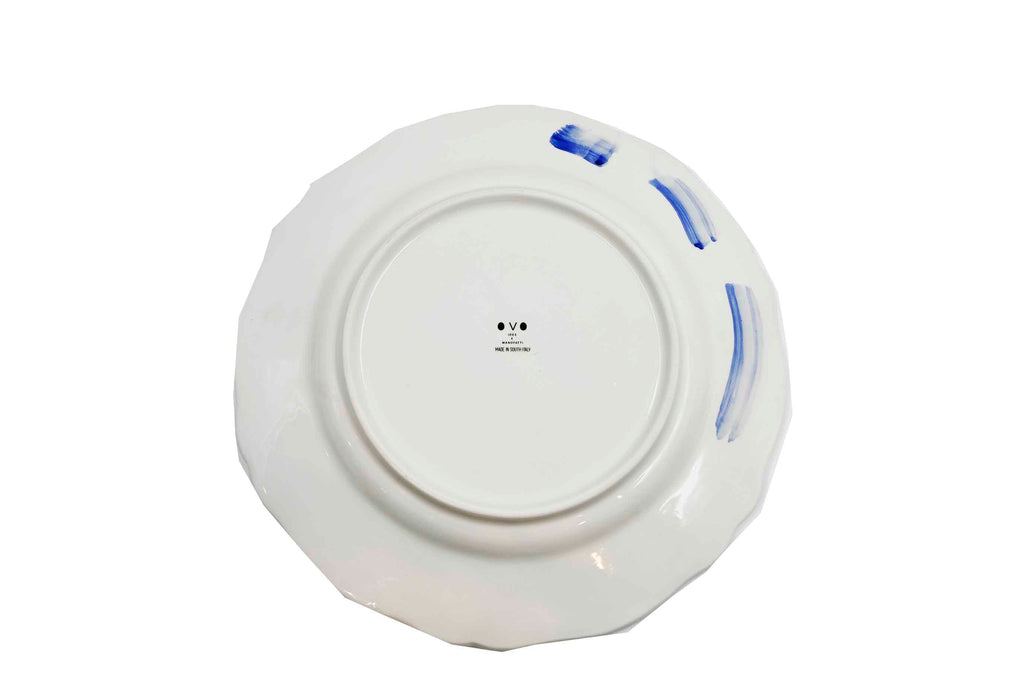 Piatto da Tavola "Sim" in Ceramica Pennellata | Ø 32cm - Isole Bosco