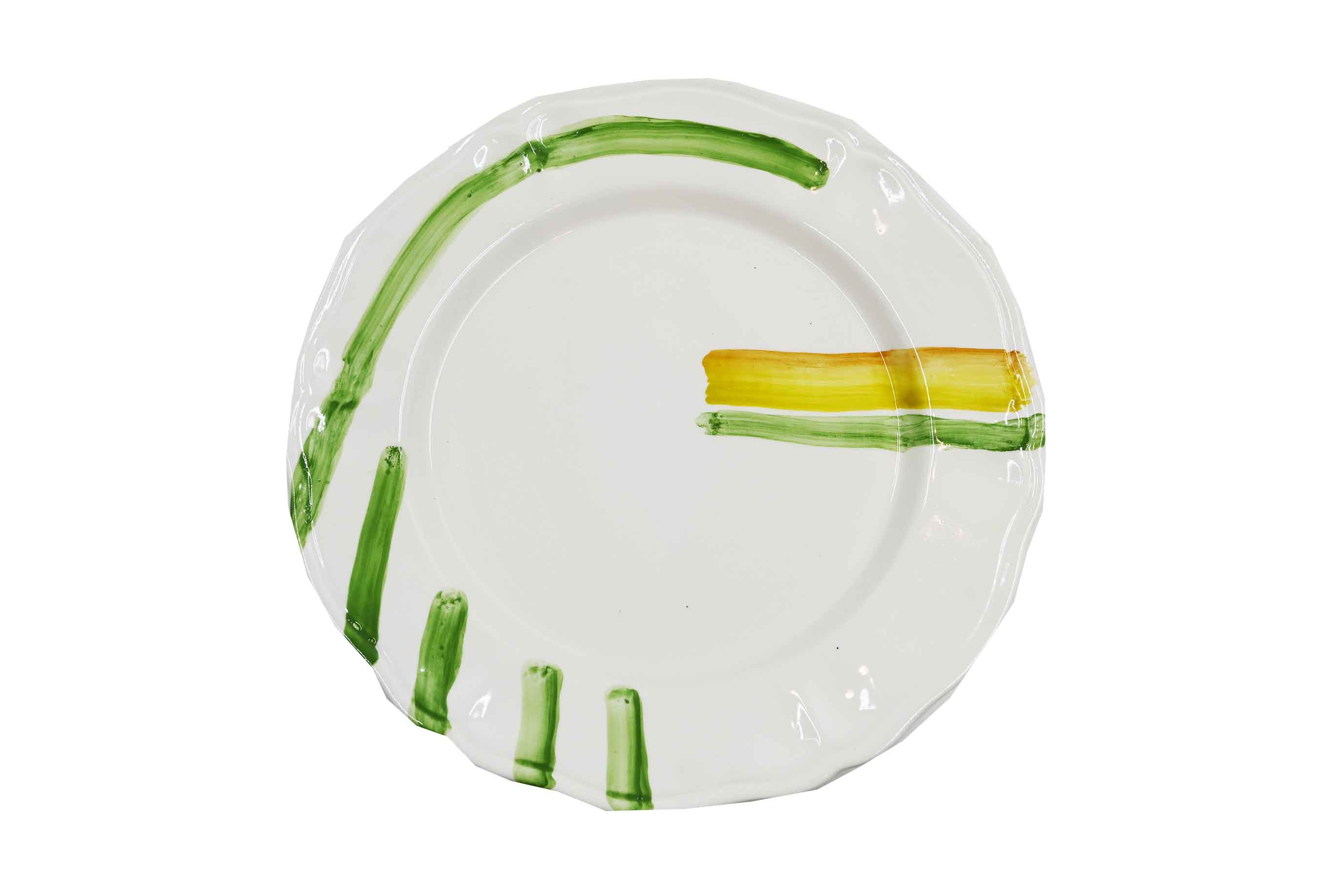 Piatto da Tavola "Sim" in Ceramica Pennellata | Ø 32cm - Arco di Linfa