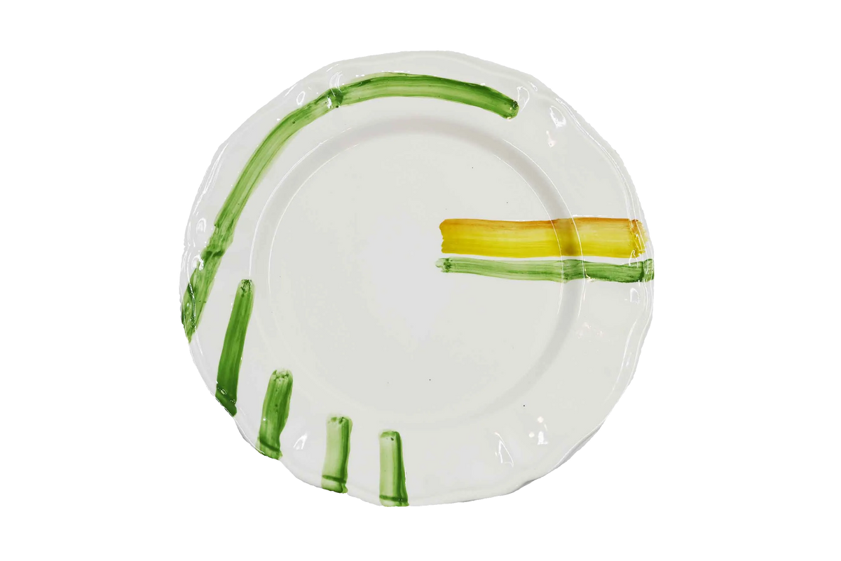 Piatto da Tavola "Sim" in Ceramica Pennellata | Ø 32cm - Arco di Linfa