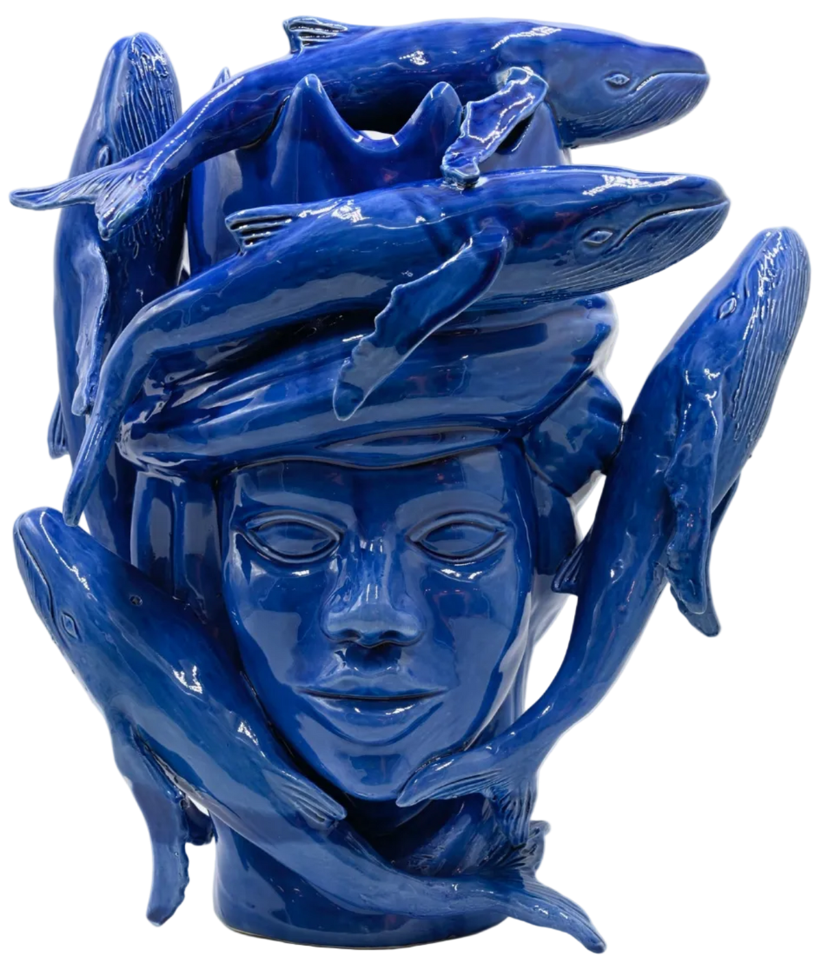 Scultura "PETROLEUM lucido" in Ceramica