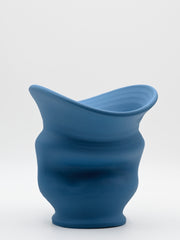 Vaso lavorato al tornio in ceramica | Azzurro Riviera
