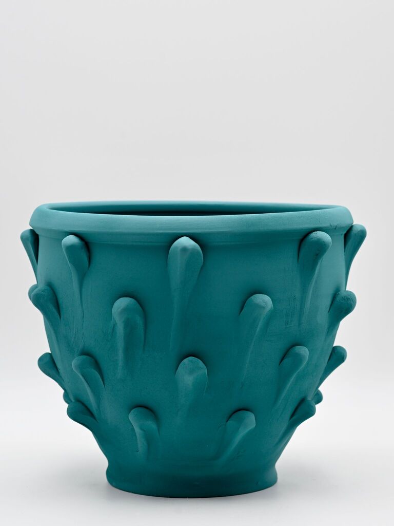 Wheel-thrown ceramic vase