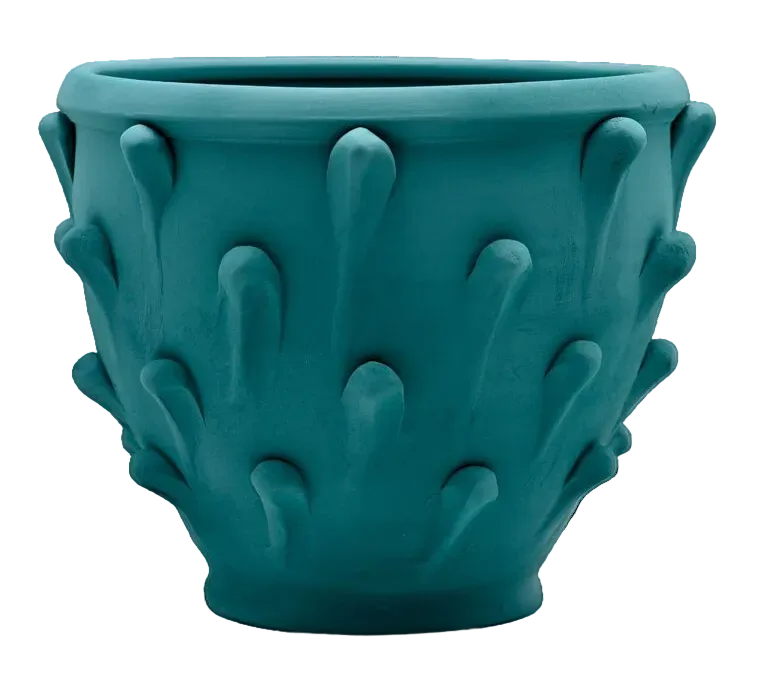 Wheel-thrown ceramic vase
