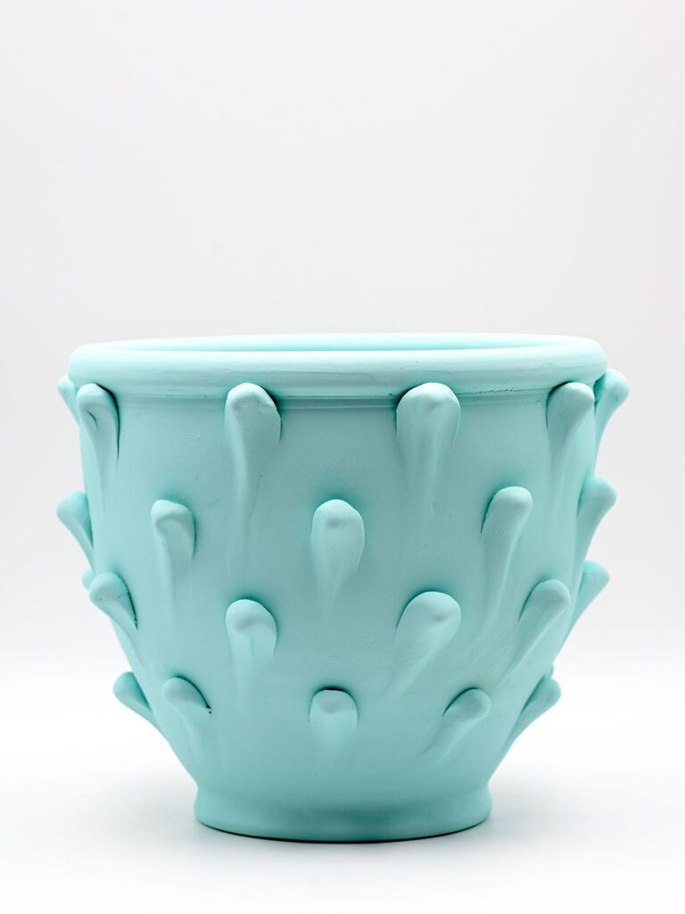 Thrown ceramic vase | Aquamarine