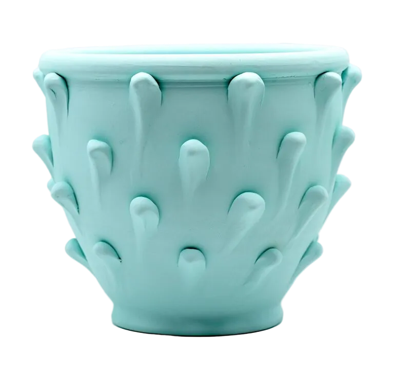 Thrown ceramic vase | Aquamarine