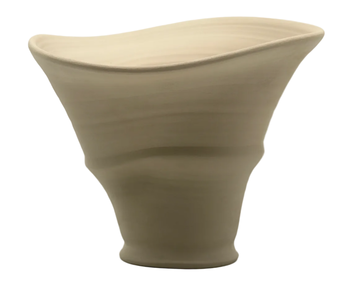 Wheel-thrown ceramic vase | Sesame seeds
