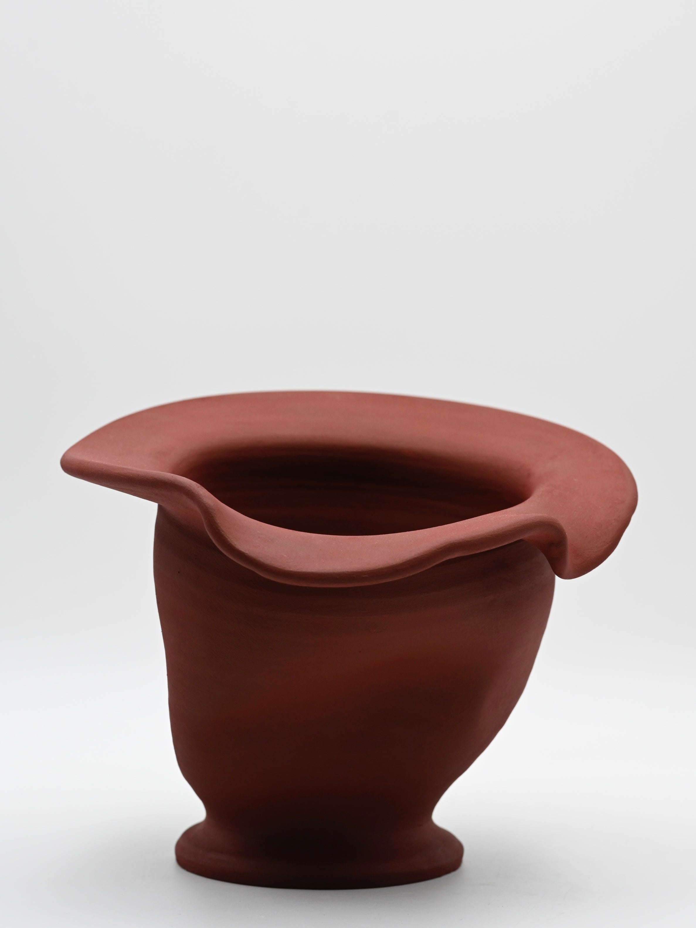 Hand-thrown ceramic vase | Amarena Vortex