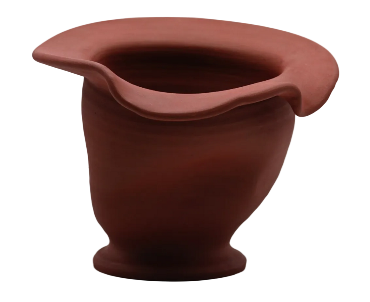 Hand-thrown ceramic vase | Amarena Vortex