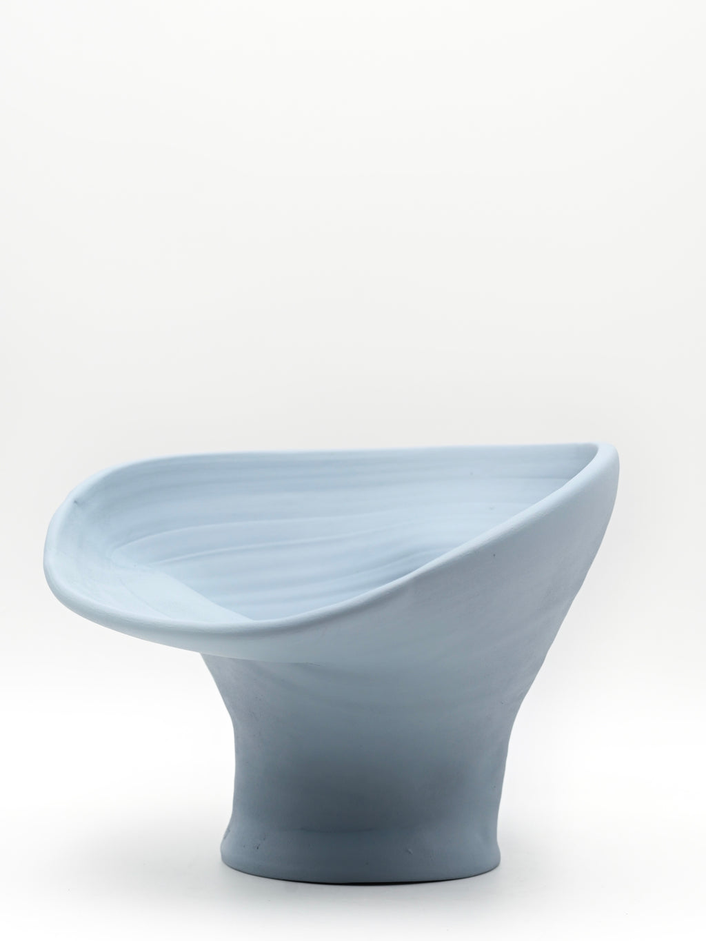 Wheel-thrown ceramic vase | Ice Blue