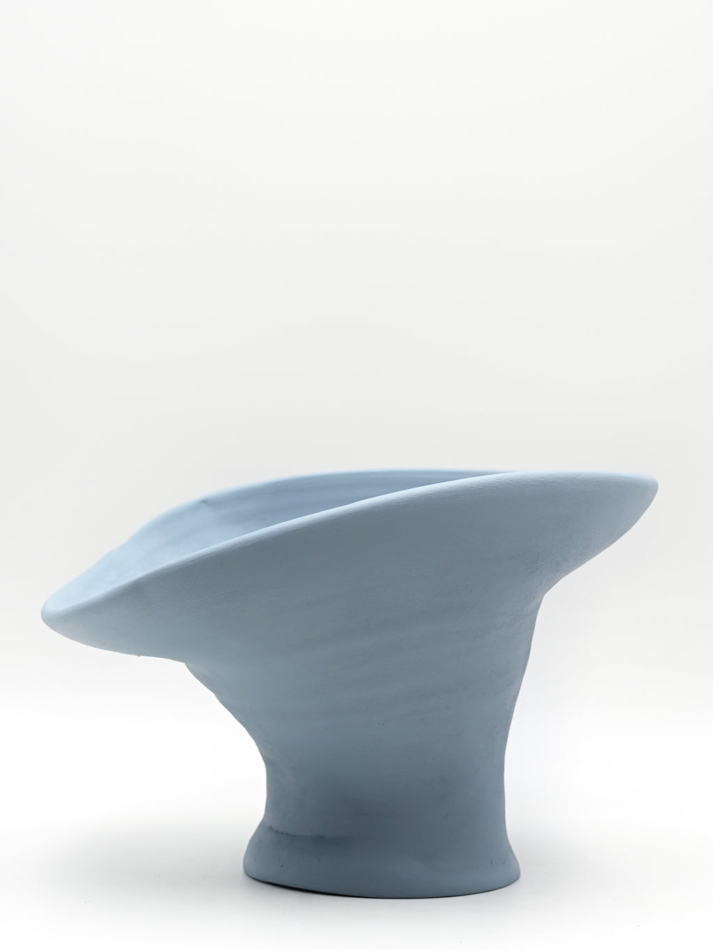 Wheel-thrown ceramic vase | Ice Blue