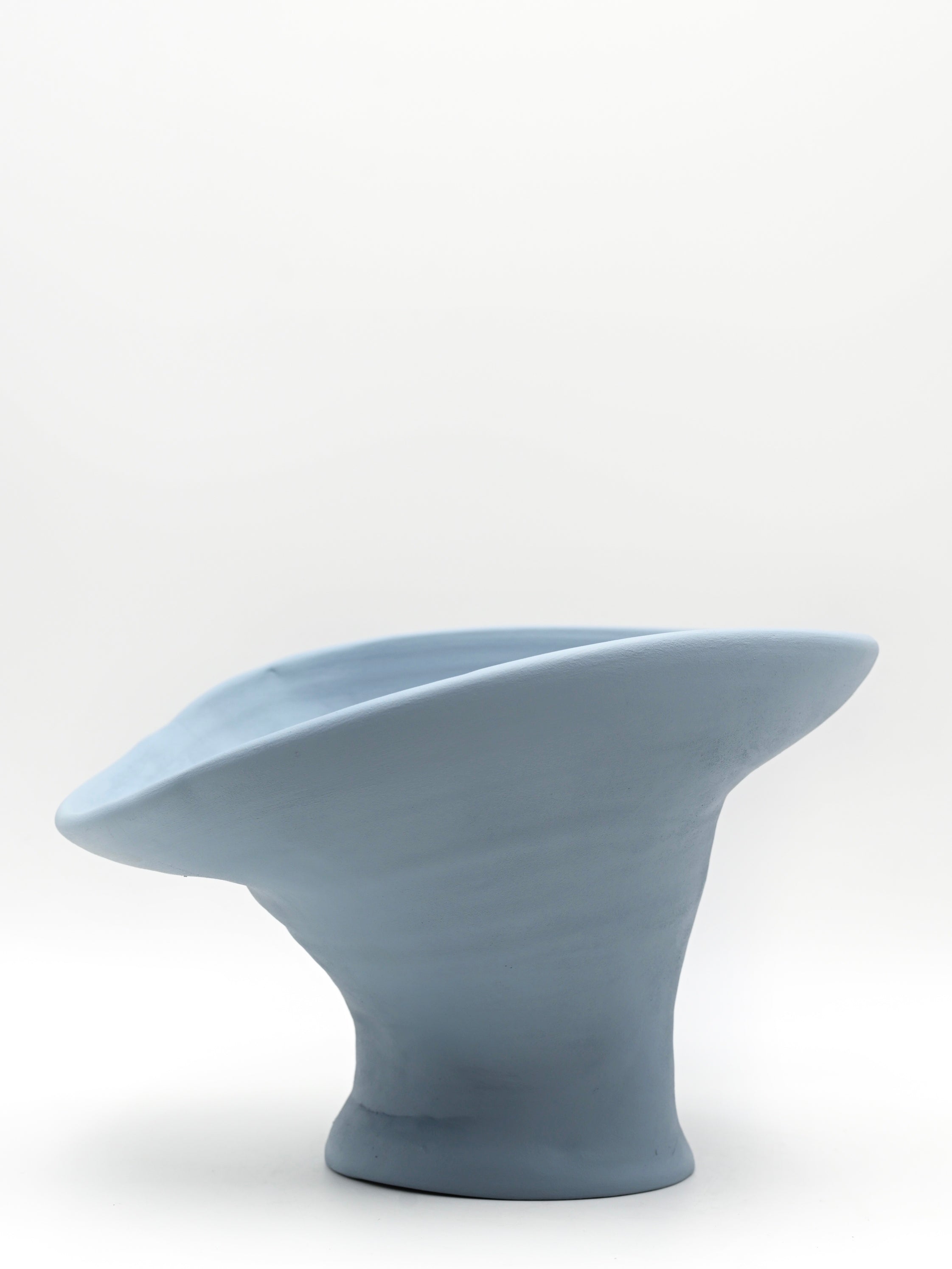 Wheel-thrown ceramic vase | Ice Blue
