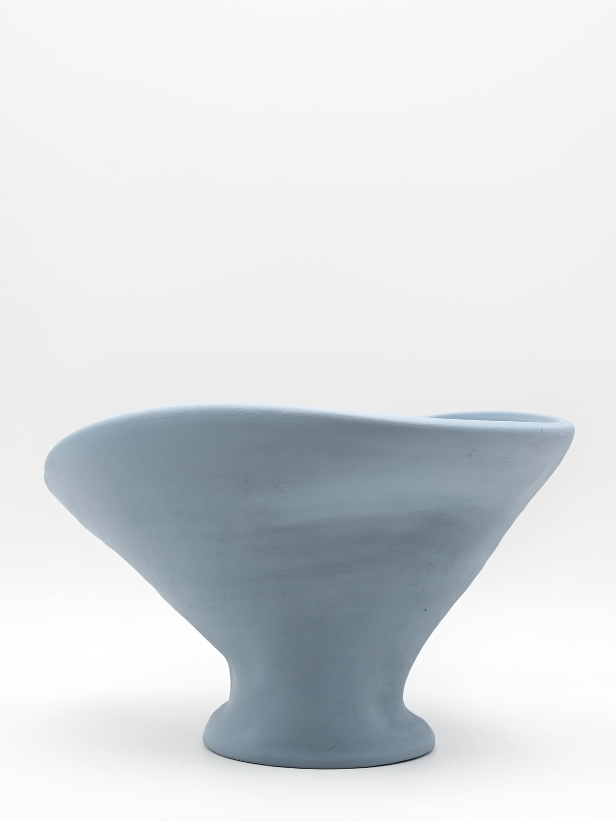 Wheel-thrown ceramic vase | Ice Blue