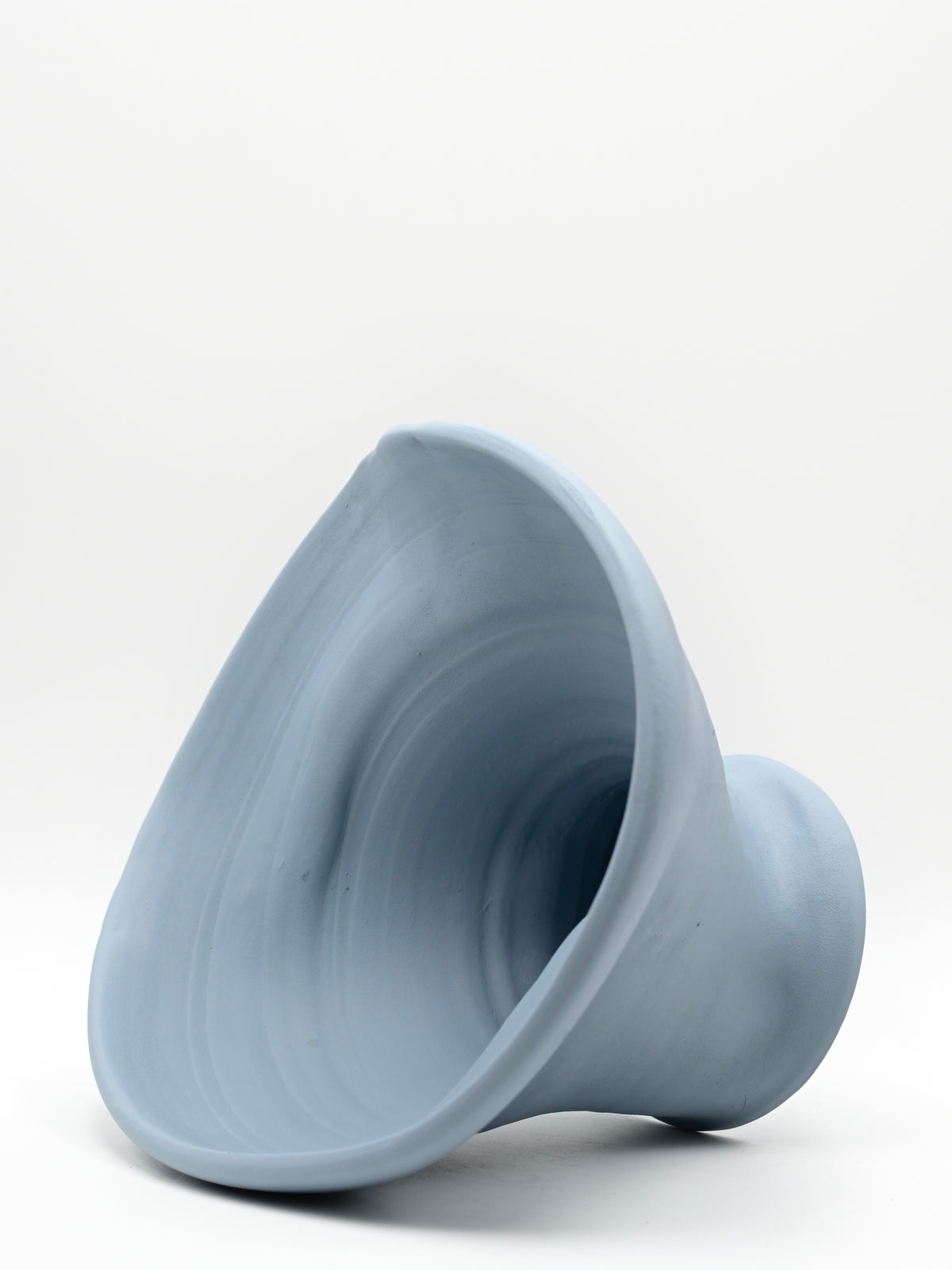 Wheel-thrown ceramic vase | Ice Blue