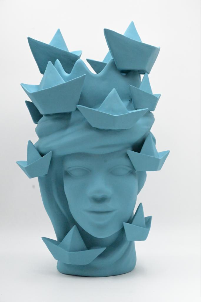 Scultura "BOAT" in Ceramica