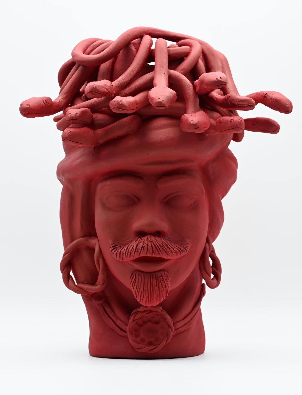 Scultura "MEDUSA RO" in Ceramica