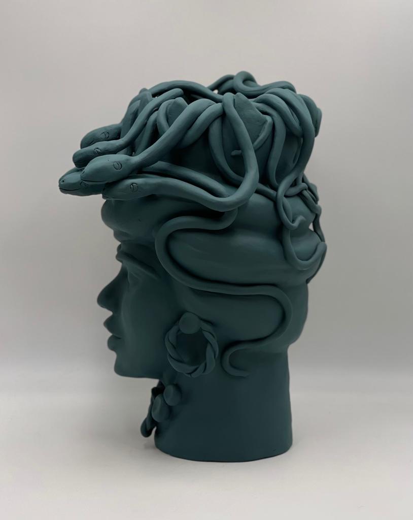 Scultura "NEW MEDUSA" in Ceramica