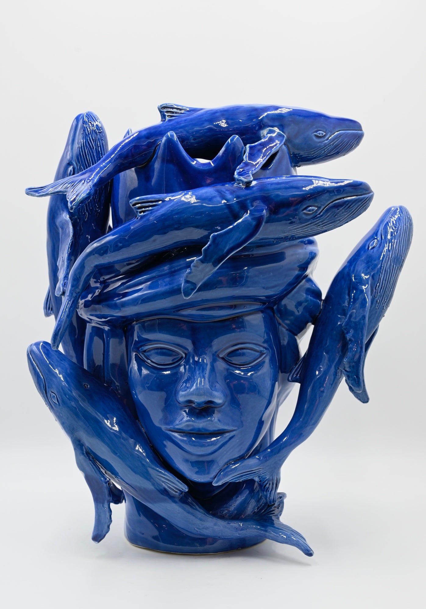 Scultura "PETROLEUM lucido" in Ceramica