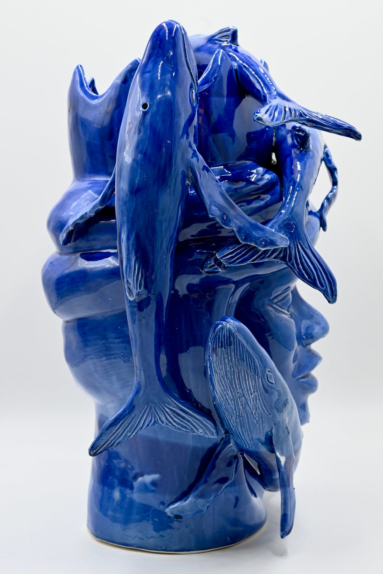 Scultura "PETROLEUM lucido" in Ceramica