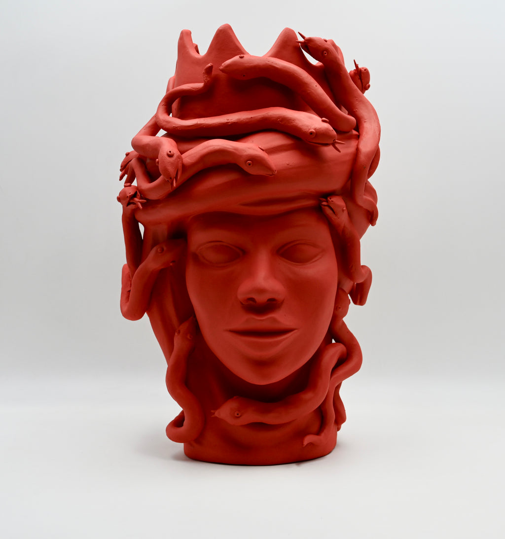 Scultura "MEDUSA" in Ceramica