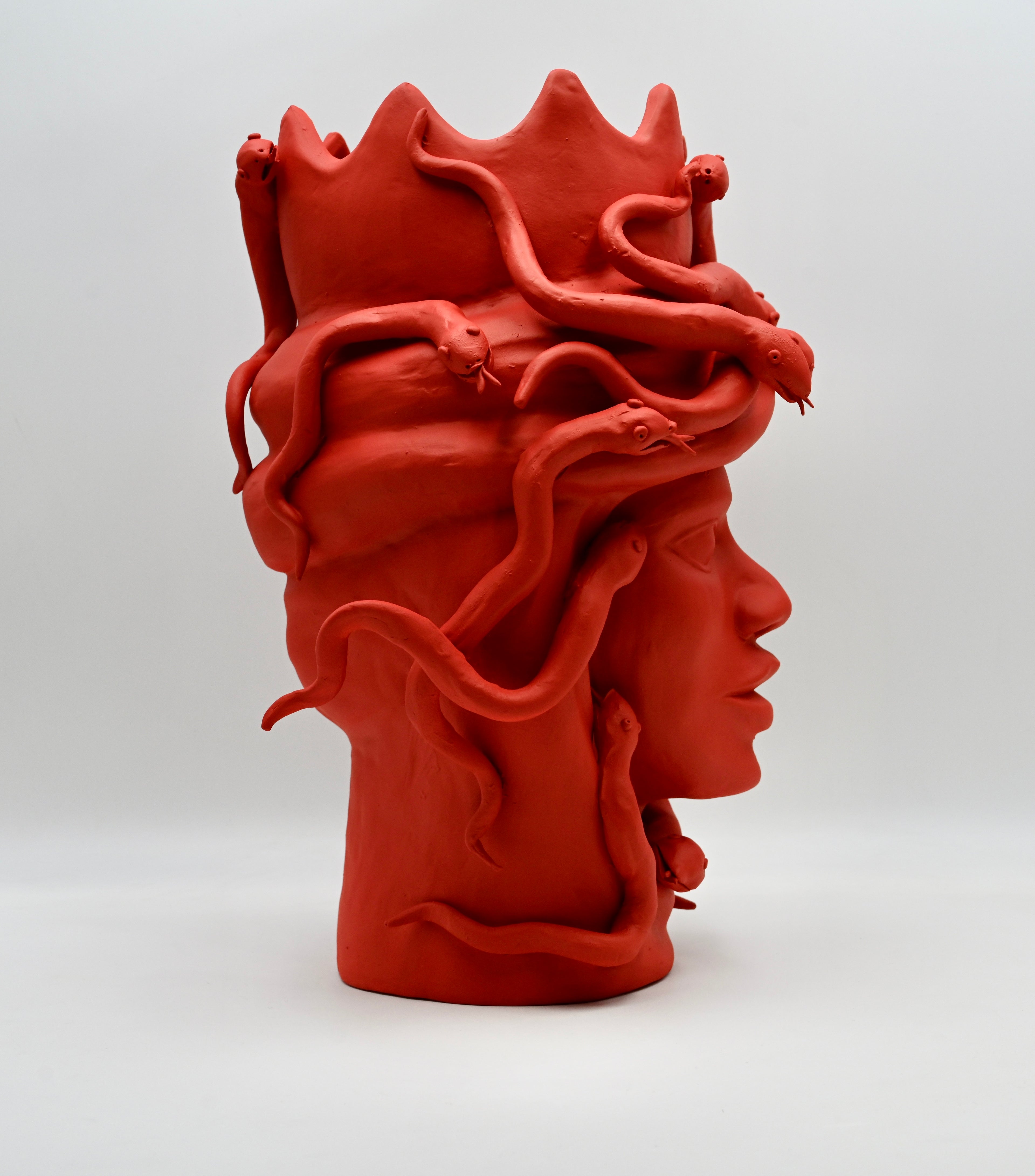Scultura "MEDUSA" in Ceramica