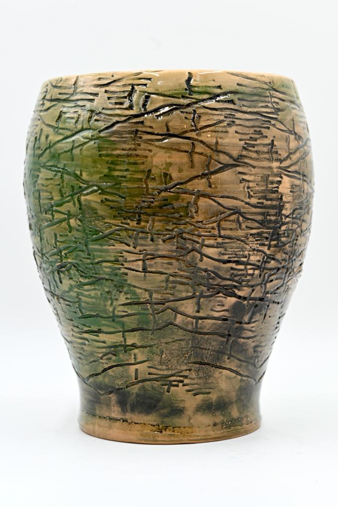 Hand-thrown ceramic vase | Bosco Inciso
