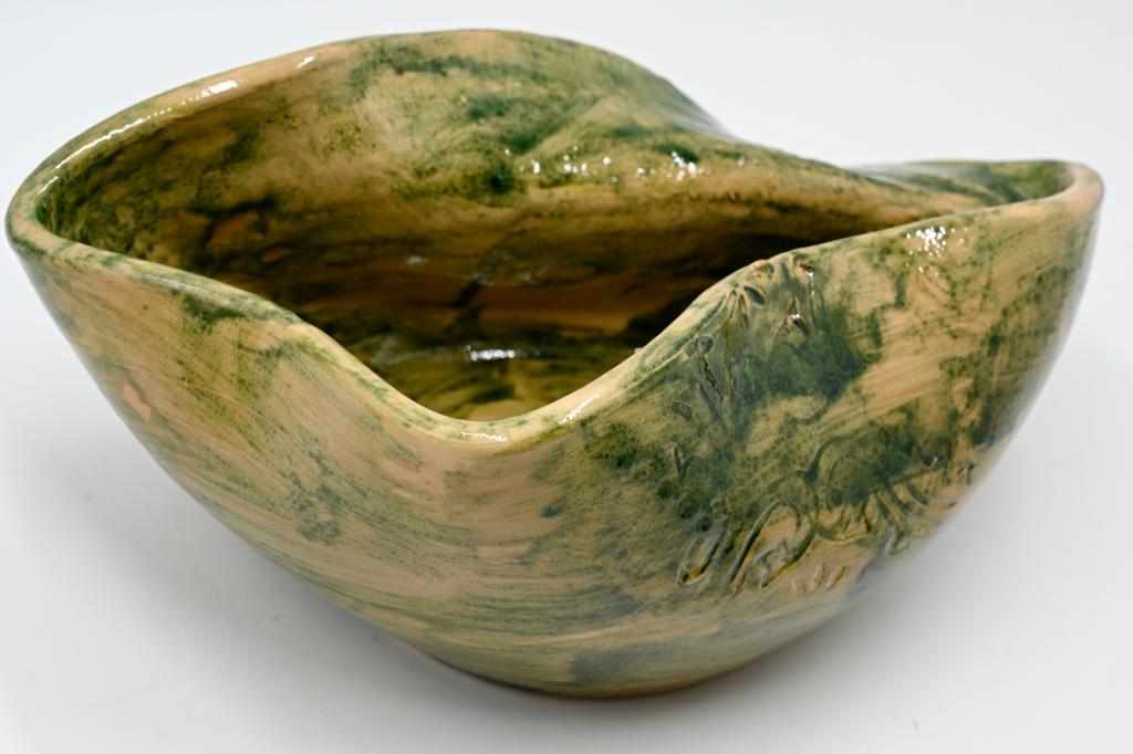 Wheel-thrown ceramic pot | Conca Verde