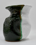 Hand-thrown ceramic vase | Double-Sided Green